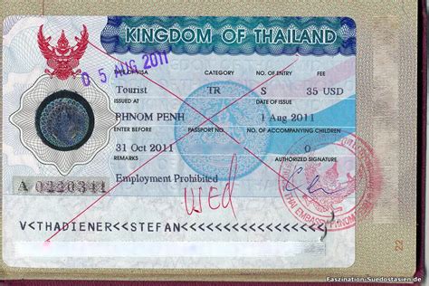thailand visum kosten